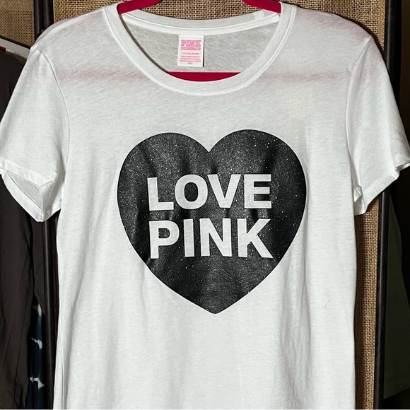 NWT VS PINK Originals Short Sleeve Campus Tee - Picture 4 of 7